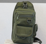 Однолямочная сумка для скрытого ношения на 9 литров с системой M.O.L.L.E Олива, фото №6