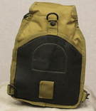 Рюкзак однолямочный 7 литров, тактическая военная сумка (Койот), фото №5