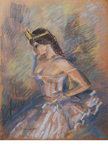 Ломыкин Константин (1923-1993). Балерина. картон, пастель. 65*50 см, фото №3