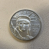 50$ США 2008 год  платина 15,5 грамм 999,5`, фото №2
