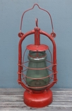 Керосиновая лампа СССР,зеленое стекло, фото №4