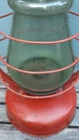 Керосиновая лампа СССР,зеленое стекло, фото №10