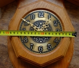 Настенные немецкие  часы в деревянном корпусе 1988 г .W Germany, фото №5