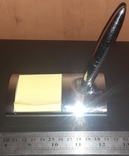Магнитная ручка с подставкой и блокнотом, фото №4