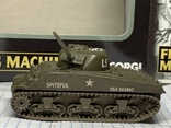 Corgi Sherman Tank Old Militaria Toy Car Army Old Metal Diecast Usa, фото №5