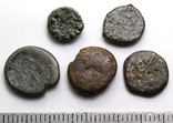 Лот з 5-х античних бронзових монет (01), фото №5