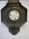 49 смБронзовий французький барометр з термометром початку ХХ століття, фото №10