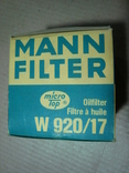 MANN-FILTER W 920/17 Масляный фильтр DODGE FORD JEEP LADA LANCIA MG RENAULT SEAT TOYOTA, фото №4