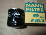 MANN-FILTER W 920/17 Масляный фильтр DODGE FORD JEEP LADA LANCIA MG RENAULT SEAT TOYOTA, фото №2