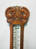 84 см F.P.WellS Старовинний англійський барометр з термометром, photo number 3