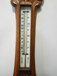 84 см F.P.WellS Старовинний англійський барометр з термометром, фото №4