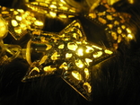 Гирлянда золотые звездочки 20 шт. LED . герлянда праздничная ., фото №5