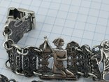Серебряные серьги и браслет, фото №6