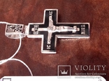 Крестик с эмалями,925пр., фото №5