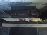 Охотничий нож "Козья ножка",ножны нат.кожа, фото №3