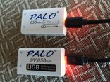 Аккумулятор 9в крона PALO 650мач литиевый  Li-Ion 9v 6F22 заряжается через micro USB, фото №7