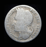 Бельгия 1/2 франка 1838 серебро, фото №3
