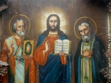 Икона ‘‘Иисус и двое святых’’, фото №2
