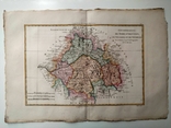 1787 Орлеан Берри Турейн Франция (большая карта 47х32 Верже) СерияАнтик, фото №3