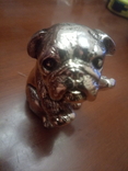Miniature French Bulldog silver plated electroplated electroplating TEKFORM silver 925 pr, photo number 8