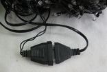 Гирлянда 400LED , на черном кабеле , тепло белый цвет., фото №6