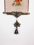 Старинная сонетка с колокольчиком. Гобелен, вышивка, бронза., фото №11