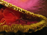 Настенная Венецианская маска   - розовый декор -  высота - 14 см.,- фарфор., фото №4
