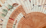 Старинный китайский веер период 50-1960г, фото №8