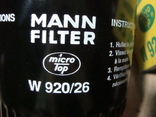 MANN-FILTER W920/26 Масляный фильтр DODGE FORD JEEP LADA NISSAN SCANIA TOYOTA VOLKSWAGEN, фото №6