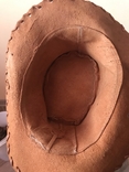 Шляпа кожаная ковбойская, фото №3