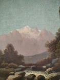 Картина. Альпійський пейзаж. Zopf J. (1838-1897). Кін. XIXст. (1185*815), фото №5