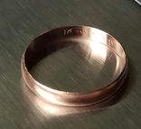 Золотое кольцо обручальное, фото №4