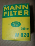 MANN-FILTER W 820 Масляный фильтр CITROEN PEUGEOT, фото №4