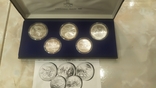 Олимпиада 80 полный набор серебро в 5 фирменных коробках, фото №3