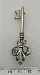 Брошь Антикварная Викторианской Эпохи Ключ Серебро, фото №3