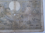 100 francs 20 belgas 28.06.38, фото №6