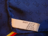 Платок синий BG Германия, натуральный шелк, фото №4