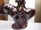 Статуэтка "Козак на коне"обливная керамика, фото №4