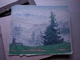 "Лесной пейзаж",трофейное искусство (3) 30-40е г.г. ххв., фото №7