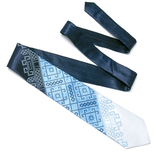 Краватка з вишивкою Синє Тріо, фото №4