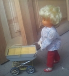 Кукла с коляской,электро-механическая (игрушка "Марите"). СССР, фото №5
