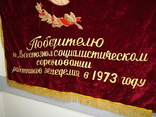 Флаг бархатный Знамя СССР  Министерство сельского хозяйства 1973 год, фото №4