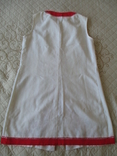 Льняное платье без рукав с элементами вышивки., фото №9