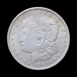 1 Доллар 1921 Морган, США, фото №3