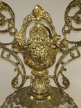 Бронзова вінтажна ваза з керамікою арт. 0120, фото №11