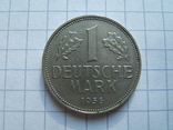 Германия 1 марка 1956 г. J KM#110, photo number 2