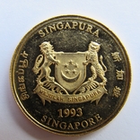 25 долларов 1993 г. Сингапур (1/4 oz 999,9), фото №3