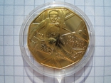 Австрия 5 евро 2005 г. позолоченное серебро KM#3117, 100-ие лыжного спорта., фото №2