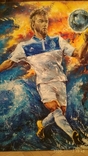 Picture autographed by the football player Dynamo-Kyiv, 120x90, Andriy Yarmolenko. The Birth of a Legend, photo number 9