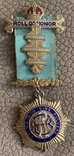 Масонский знак ROLL OF HONOR. Серебро. 25/02/80 г. Вес 50,7 гр., Клейма, фото №2